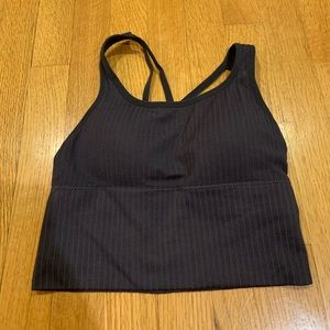 Cross cross light support longline sports bra